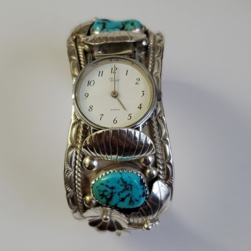 Native American Signed Solid Sterling Silver 925 … - image 2